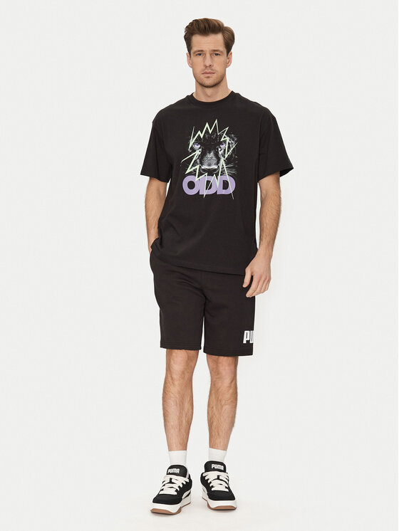 Puma Puma T-Shirt Scoot Purple Lab 631669 Czarny Regular Fit