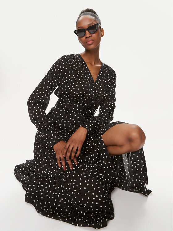 PINKO Pinko Ing ruha Isometria 101838 A0ZK Fekete Regular Fit