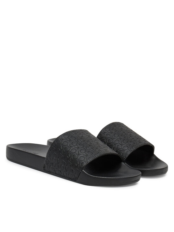 Calvin Klein Calvin Klein Papucs Pool Slide Mono HM0HM01968 Fekete