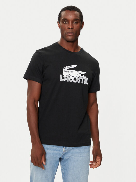 Lacoste T-krekls TH2508 Melns Regular Fit