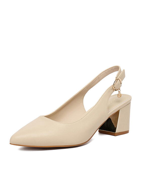 Lasocki Lasocki Pantofi pumps CEO-HMS3022-3 Écru