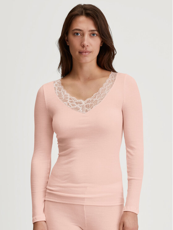 Calida Calida Maglietta del pigiama 15695 Rosa Slim Fit
