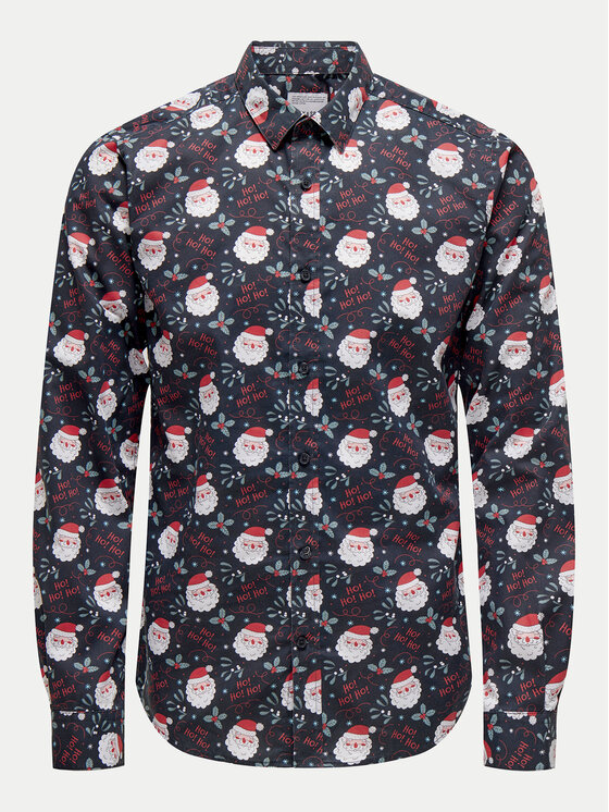 Only & Sons Only & Sons Košulja 22031026 Tamnoplava Slim Fit
