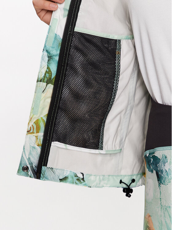 Helly Hansen Helly Hansen Kurtka przejściowa ESRA RØISE Loke Print 63207 Zielony Regular Fit