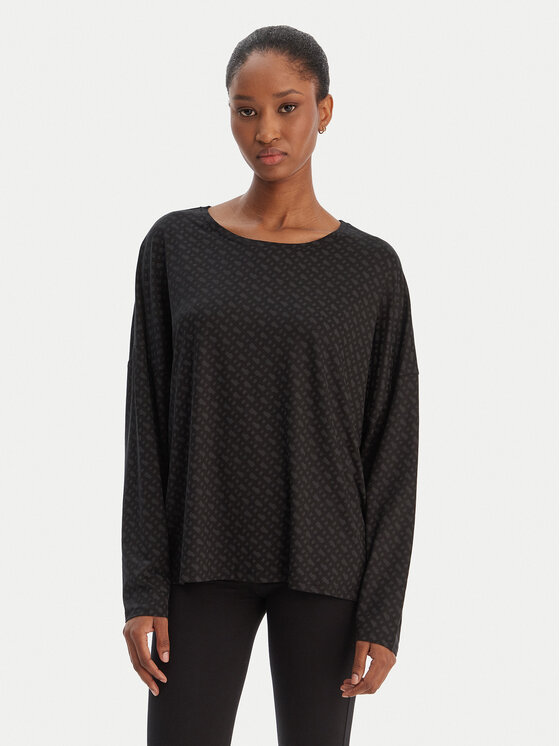 BOSS BOSS Пижамна блуза B Logo 50550693 Черен Relaxed Fit