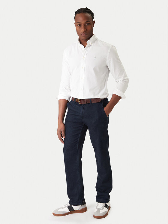 Tommy Hilfiger Tommy Hilfiger Košile Core Flex MW0MW39988 Bílá Regular Fit