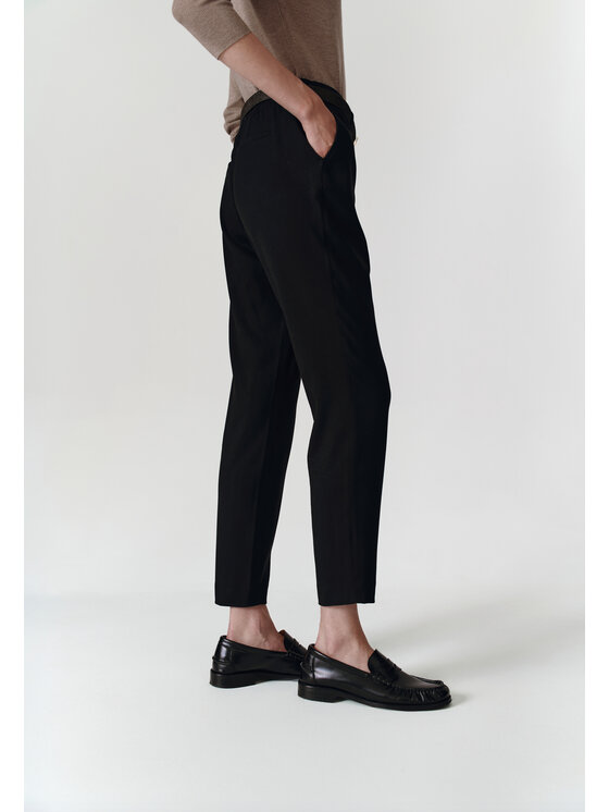 TATUUM TATUUM Spodnie materiałowe OLIA 3 Czarny Straight Leg
