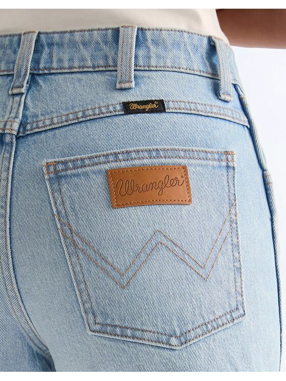 Wrangler Wrangler Szorty jeansowe COWBOY SHORT 3 INCH Niebieski Regular Fit