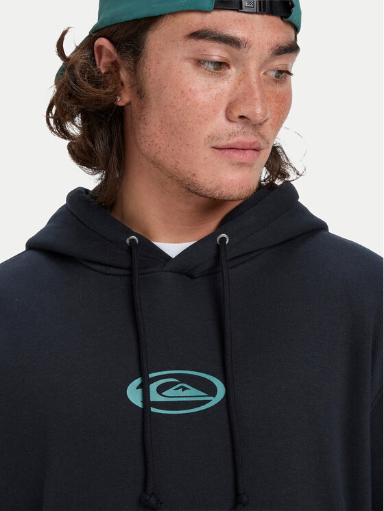 Quiksilver Quiksilver Mikina Salt Water Graphic EQYFT05126 Černá Regular Fit