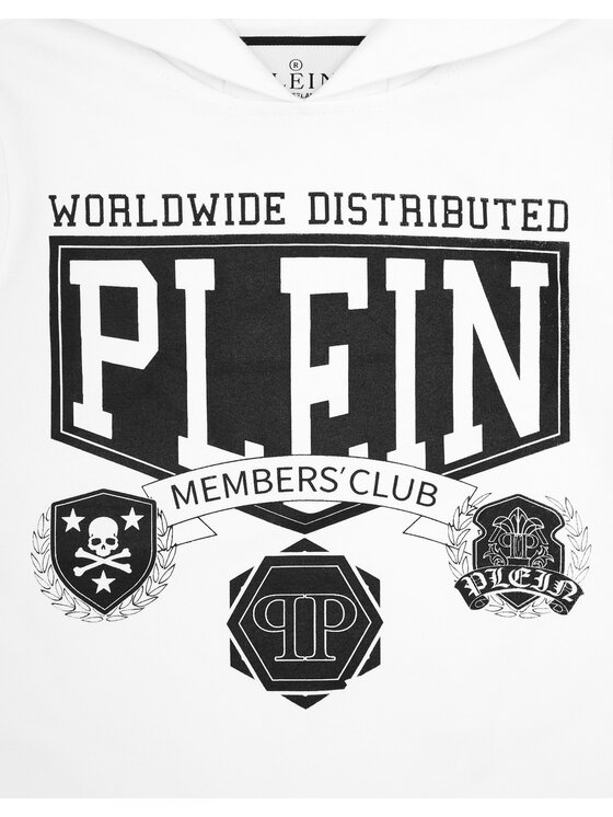 PHILIPP PLEIN PHILIPP PLEIN Bluza 19663 Biały Regular Fit