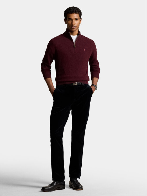 Polo Ralph Lauren Polo Ralph Lauren Sweter 710876756008 Bordowy Regular Fit