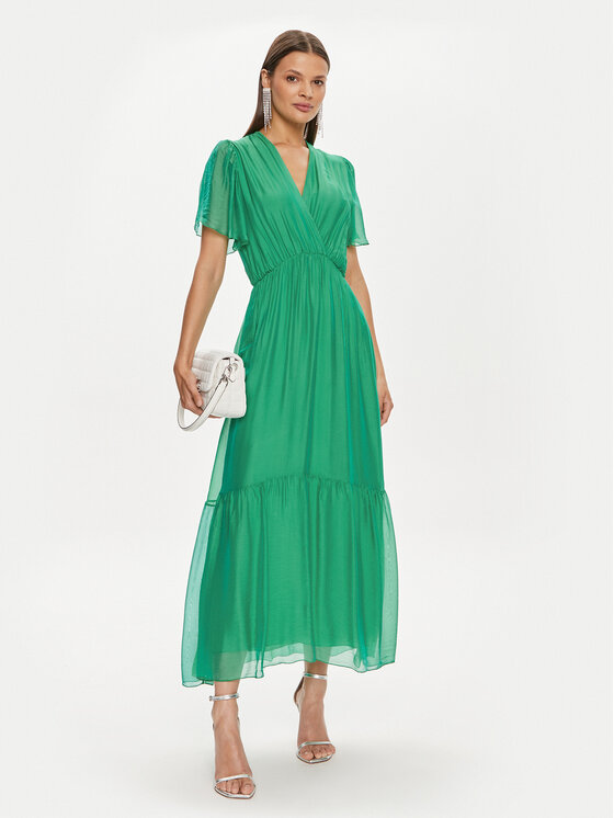 Haveone Haveone Sommerkleid AFF-L013 Grün Regular Fit