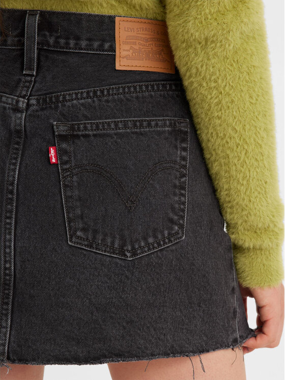 Levi's® Levi's® Spódnica jeansowa Icon A46940000 Czarny Loose Fit