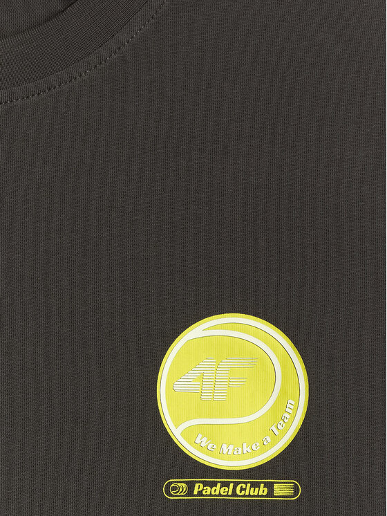 4F 4F T-Shirt SETPOINT Szary ciemny Regular Fit