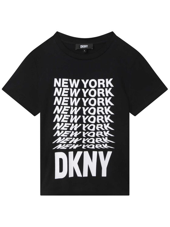 DKNY Tričko D35S76 D Čierna Regular Fit