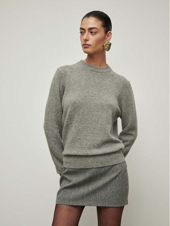 La Mania La Mania Sukňa SHORTY Sivá Classic Fit