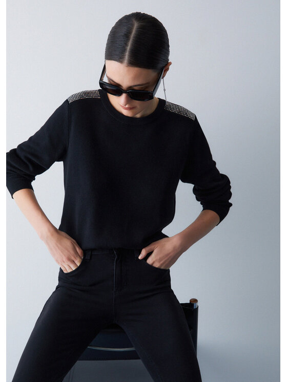 Liu Jo Liu Jo Maglione TA6043MS59L22222 Nero Regular Fit