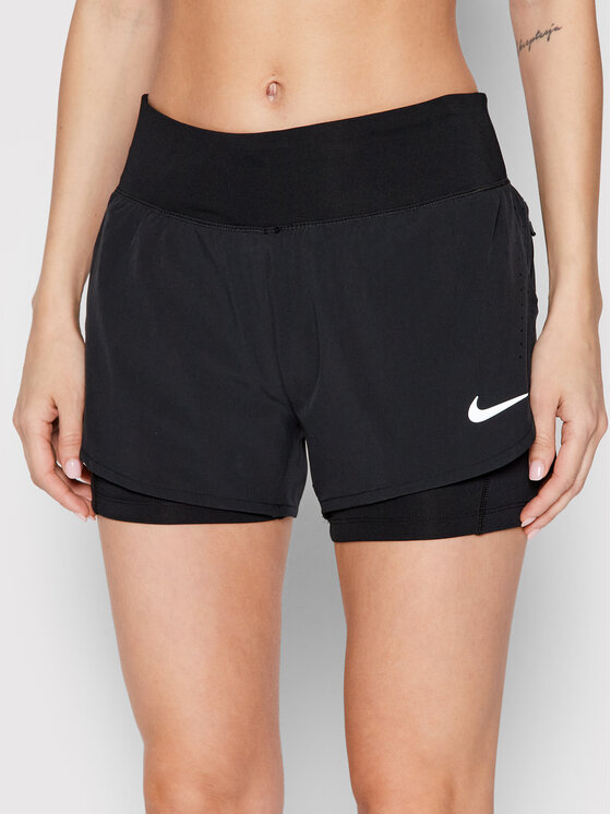 Nike Športne kratke hlače Eclipse CZ9570 Črna Regular Fit