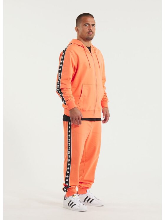 PITBULL PITBULL Bluza Bluza męska rozpinana z kapturem TAPE NUGGET L Pomarańczowy Regular Fit