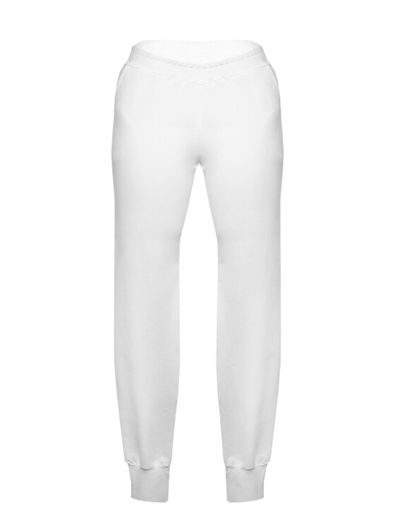 DKaren Sport DKaren Sport Spodnie dresowe Seattle Biały Slim Fit