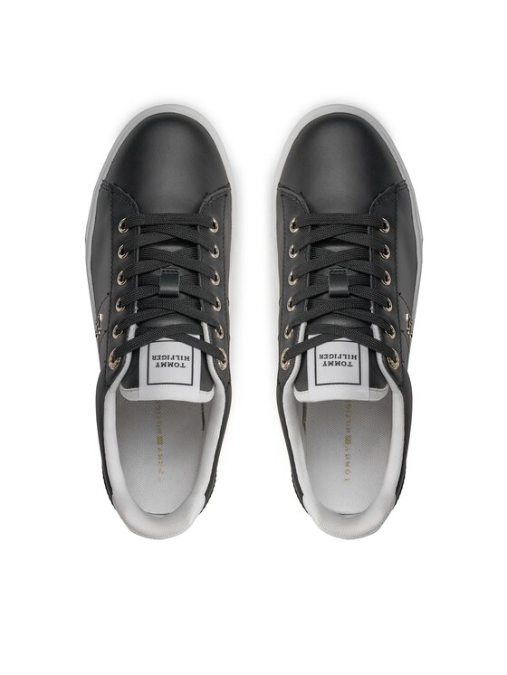Tommy Hilfiger Tommy Hilfiger Laisvalaikio batai Essential Elevated Court Sneaker FW0FW07685 Juoda