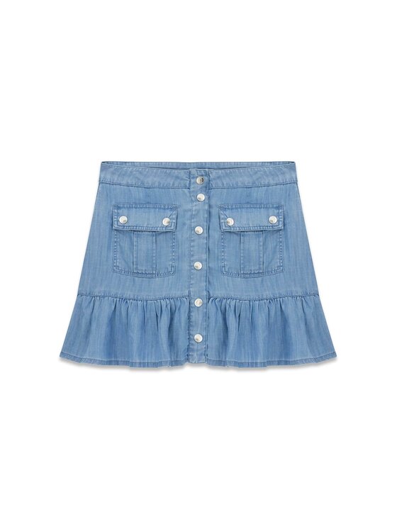 Guess Guess Spódnica mini 181489 Niebieski Classic Fit
