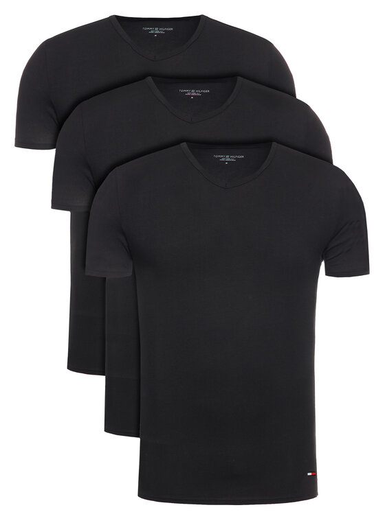 Tommy Hilfiger Tommy Hilfiger T-kreklu komplekts 2S87903767 Melns Regular Fit