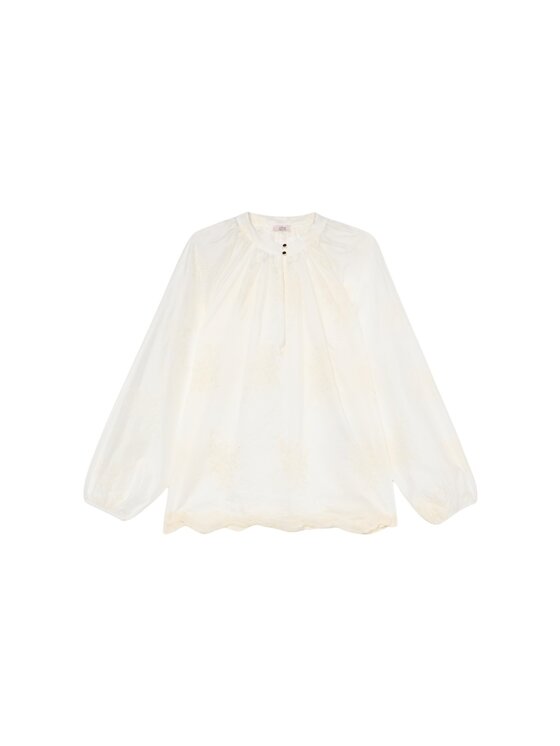 Oltre Oltre Blusa 2009J000774N011 Bianco Regular Fit