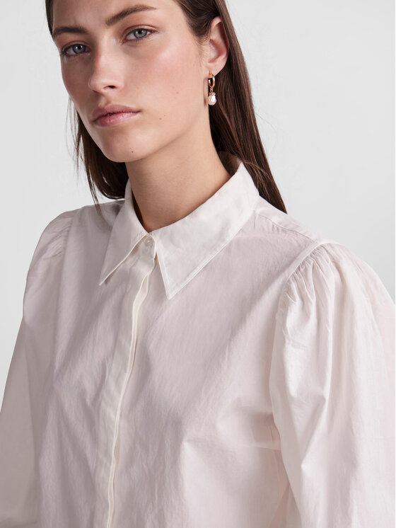 YAS YAS Koszula 26030881 Biały Regular Fit