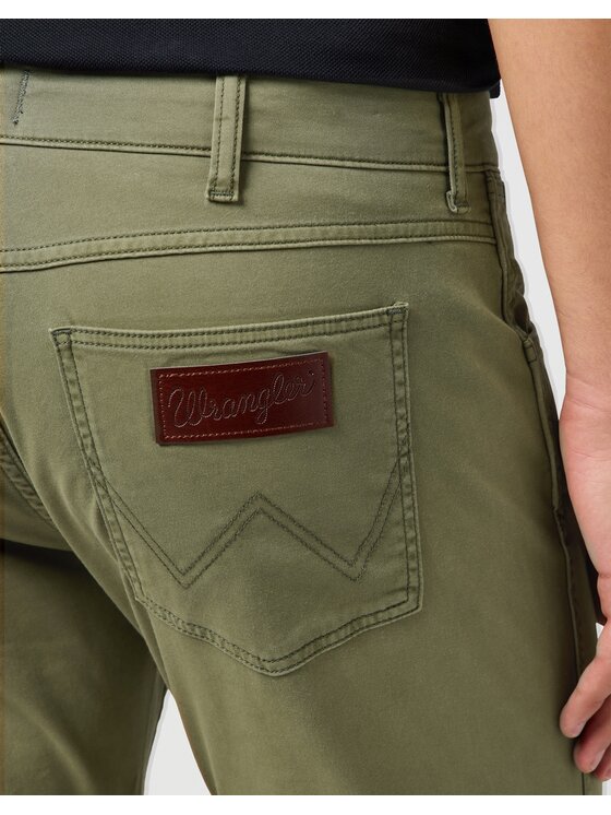 Wrangler Wrangler Jeansy GREENSBORO Zielony Slim Leg