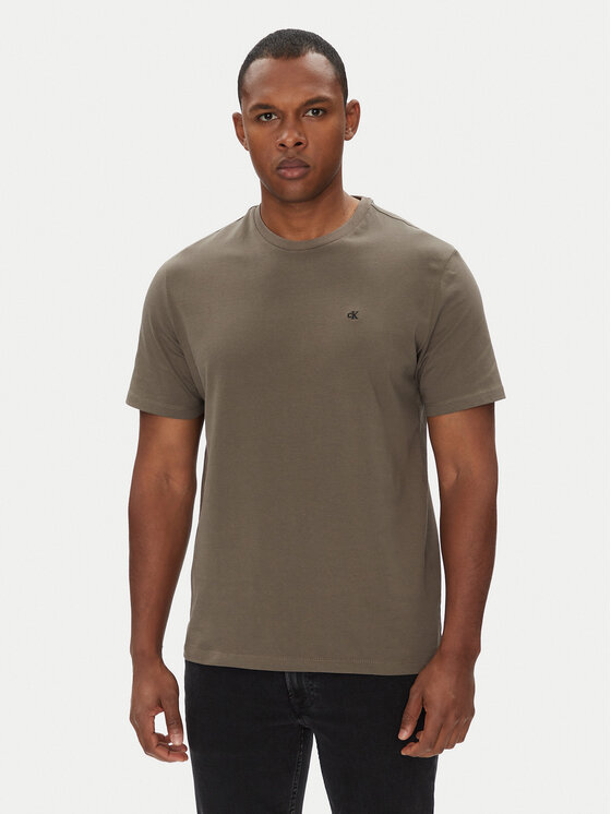 Calvin Klein Jeans Calvin Klein Jeans T-Shirt LV040HM265 Brązowy Regular Fit