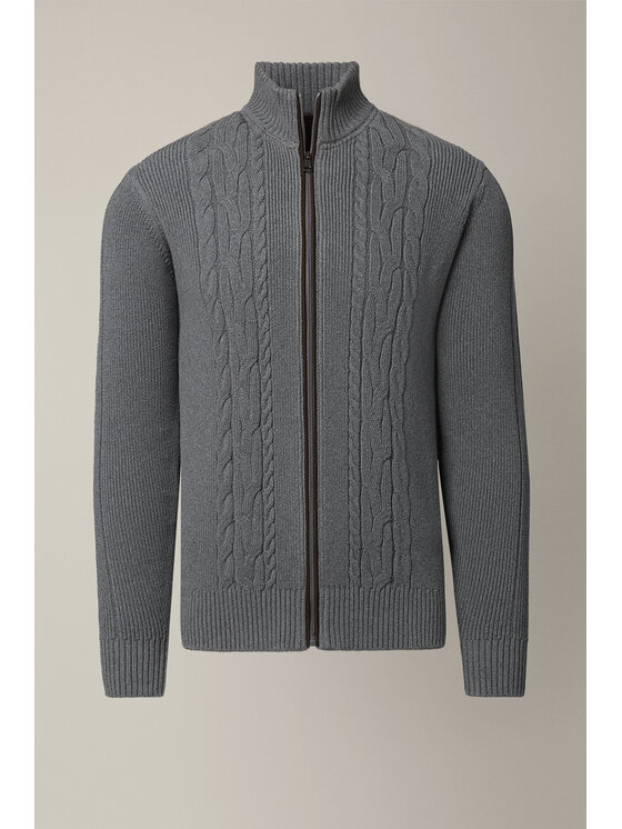Lancerto Lancerto Sweter Jorund SW073226000082 Szary Regular Fit