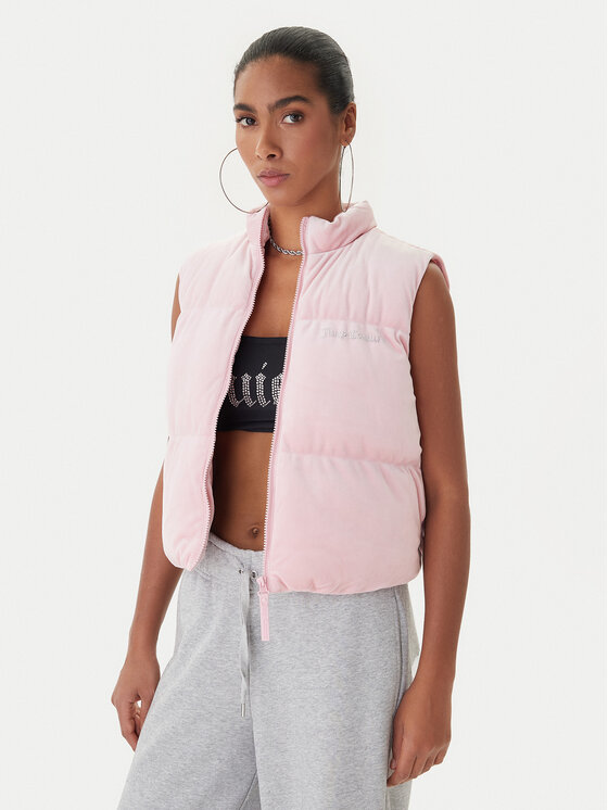 Juicy Couture Juicy Couture Sportovní vesta Lightening JCOGL225551 Růžová Regular Fit