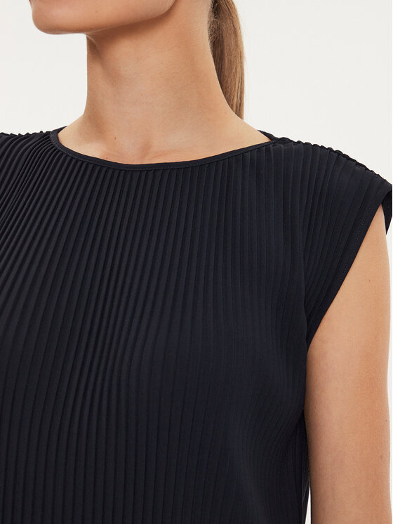 Max Mara Leisure Max Mara Leisure Blúzka Cambusa 24269460 Tmavomodrá Regular Fit