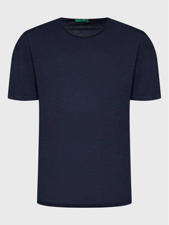 United Colors Of Benetton United Colors Of Benetton Majica 3JE1J19A5 Mornarsko modra Regular Fit