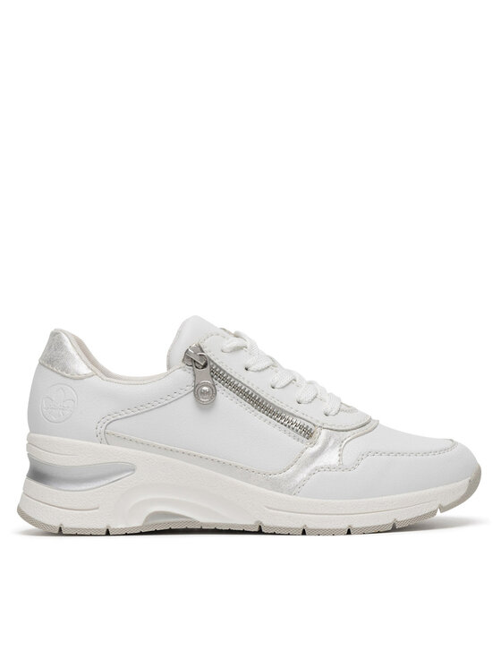Rieker Damskie Sneakersy, rozmiar 42, Białe, N9301-80