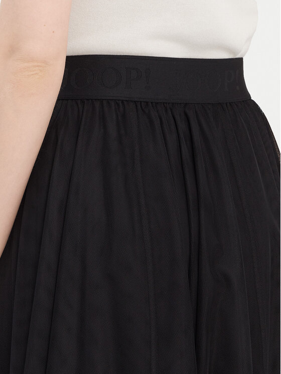 JOOP! JOOP! tylová sukňa 30045183 Čierna Regular Fit