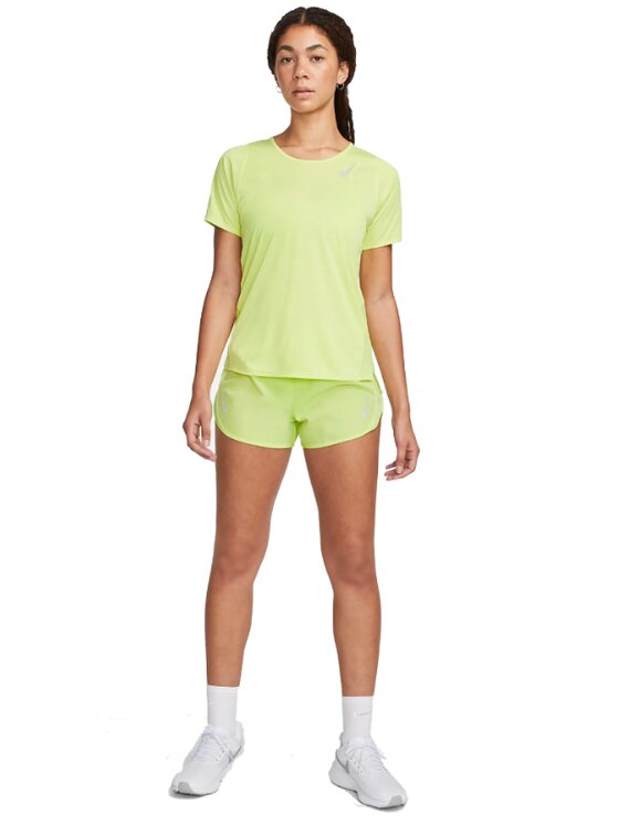 Nike Nike T-Shirt Dri-FIT Race Żółty Regular Fit