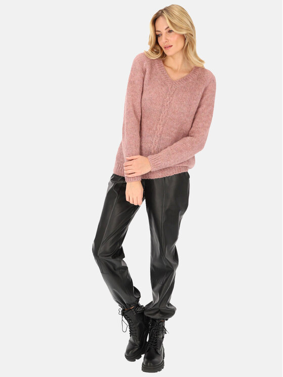L’AF L’AF Sweter Marsi Różowy Relaxed Fit
