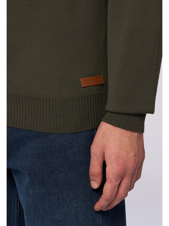 Trussardi Trussardi Cardigan M0058000007N035 Verde Regular Fit