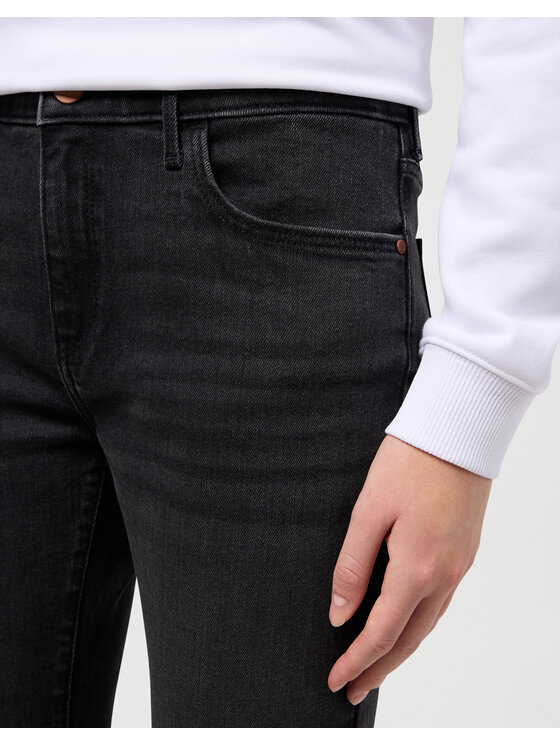 Wrangler Wrangler Spodnie materiałowe SKINNY Czarny Skinny Fit