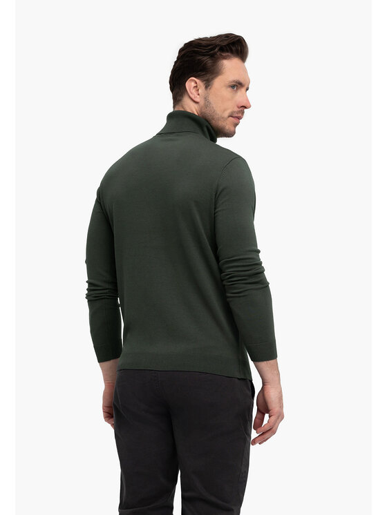 Volcano Volcano Sweter S-MAX Zielony Regular Fit