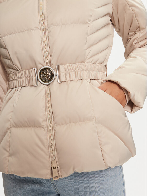 Guess Guess Kurtka puchowa New Olga W4BL53 WEX52 Beżowy Regular Fit