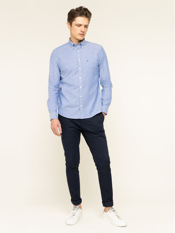 Marc O'Polo Marc O'Polo Риза 020 7501 42494 Тъмносин Shaped Fit