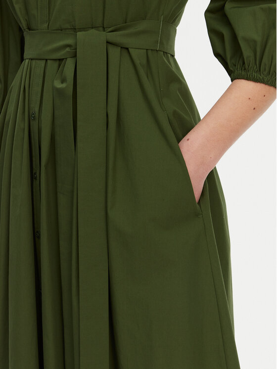 Weekend Max Mara Weekend Max Mara Rochie tip cămașă Kenita 2515221202 Verde Regular Fit