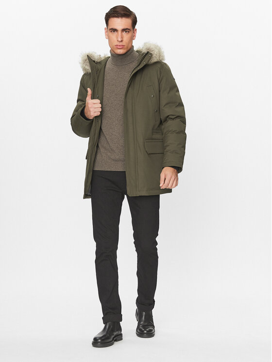 Geox Geox Зимно яке Norwolk M3628F T2951F 3415 Зелен Regular Fit