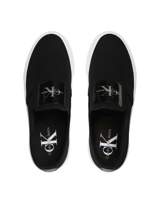 Calvin Klein Jeans Calvin Klein Jeans Tenisenes Bold Vulc Flat Slipon YW0YW01040 Melns