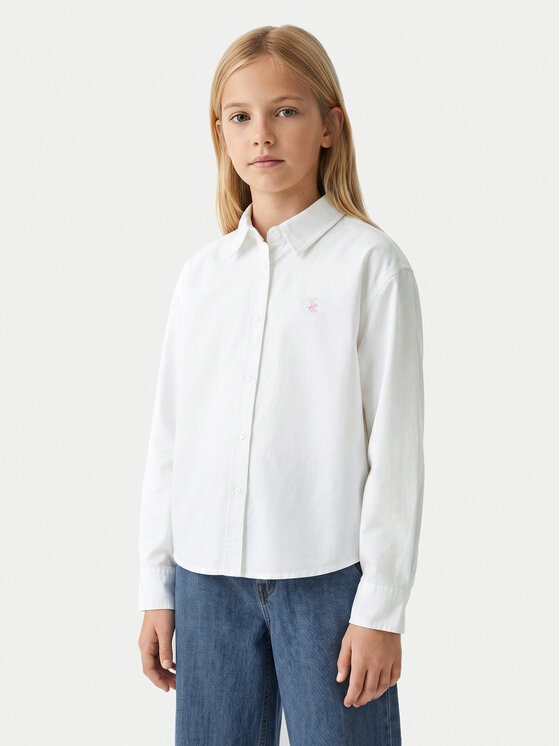 Beverly Hills Polo Club Beverly Hills Polo Club Košeľa W126-BHGST-1063-01X Biela Regular Fit