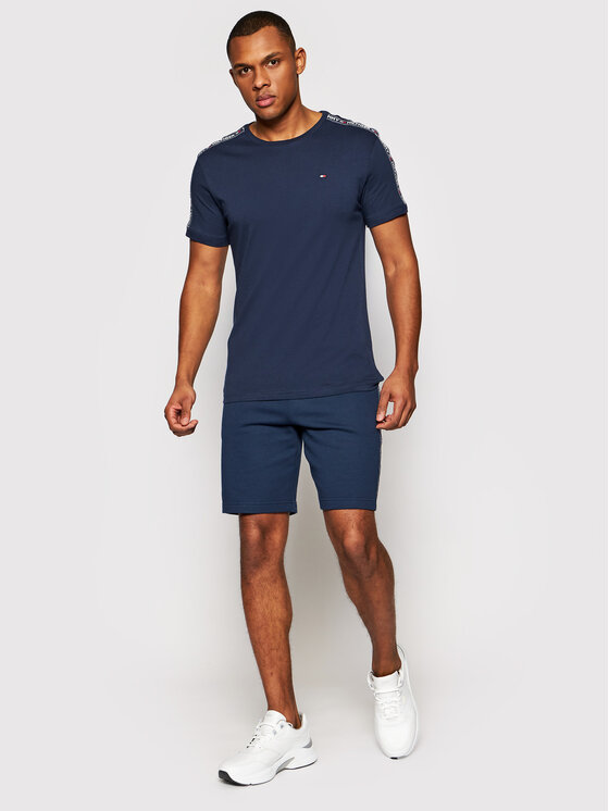 Tommy Hilfiger Tommy Hilfiger T-Shirt UM0UM00562 Tmavomodrá Regular Fit