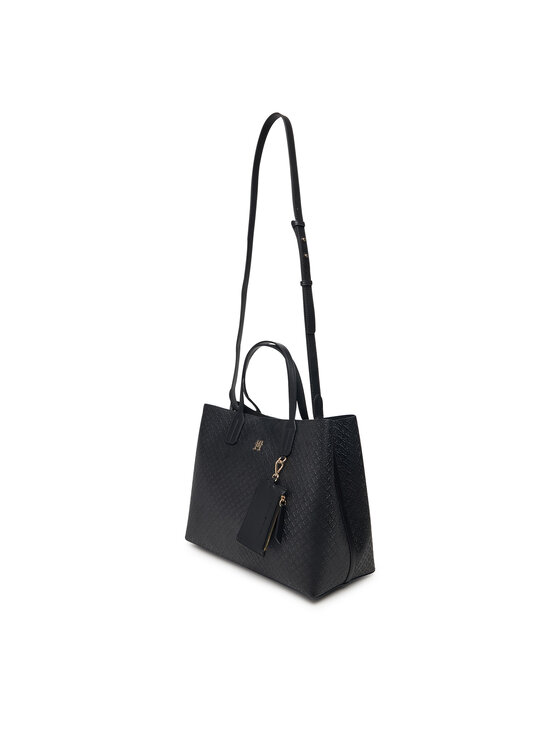 Tommy Hilfiger Tommy Hilfiger Borsetta Th Icon Satchel Mono AW0AW18923 Nero